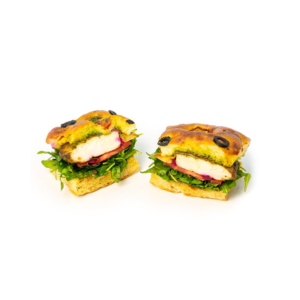 Focaccia Chicken Pesto Sandwich