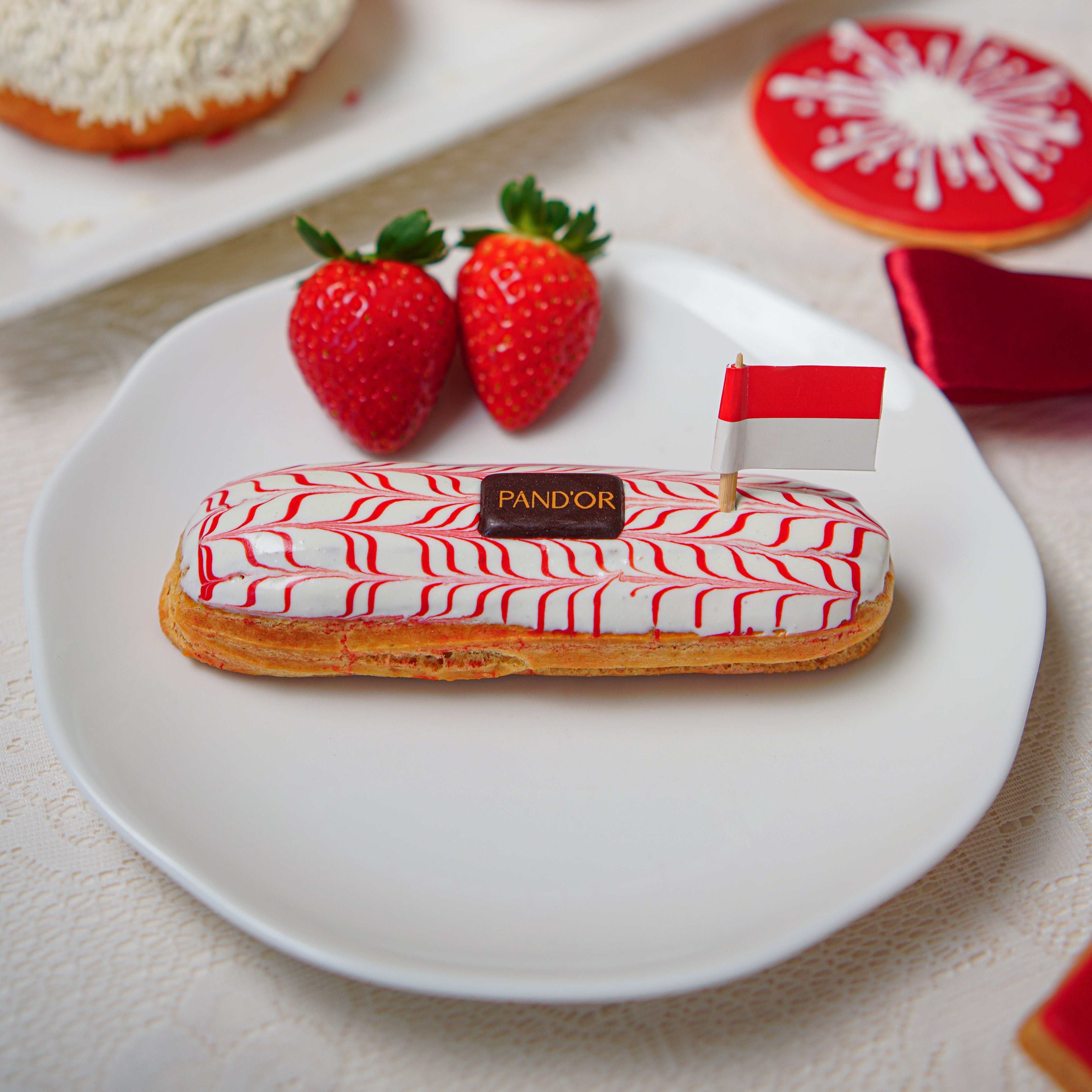 Raspberry Custard Éclair